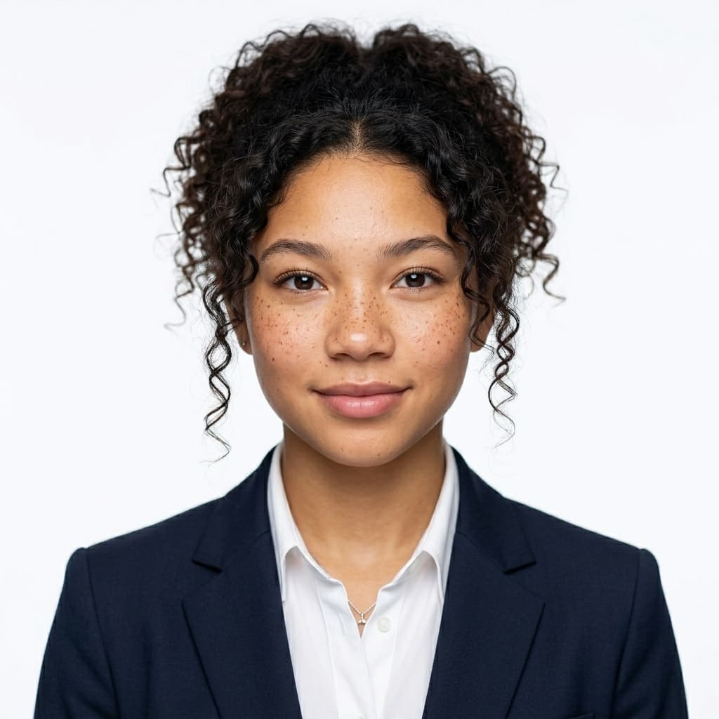 Passport photo transformation 8 - After