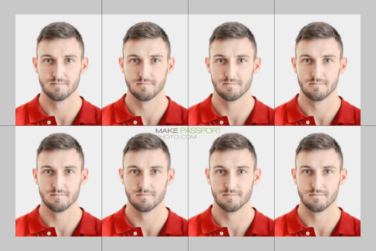 Belgium Visa sample photo