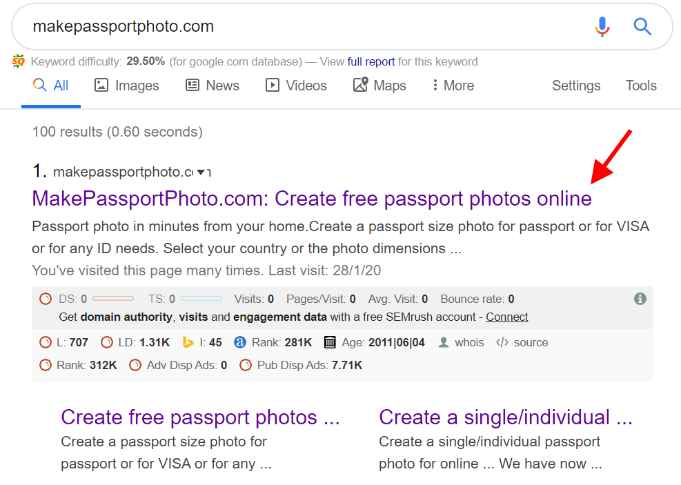 create passport photo online